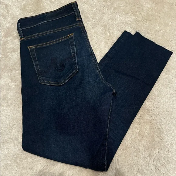 AG Adriano Goldschmied Dark Blue Women's Jeans - Picture 2 of 8